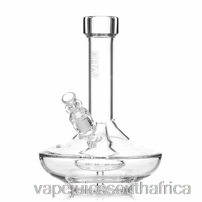 Vape Juice South Africa Grav Small Wide Base Water Pipe Clear / Black